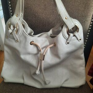 Michael Kors drawstring hobo ivory bag